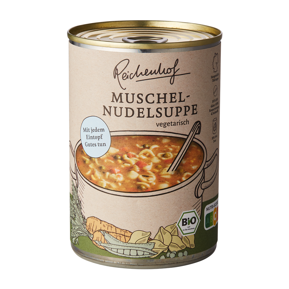 Bio Muschelnudelsuppe